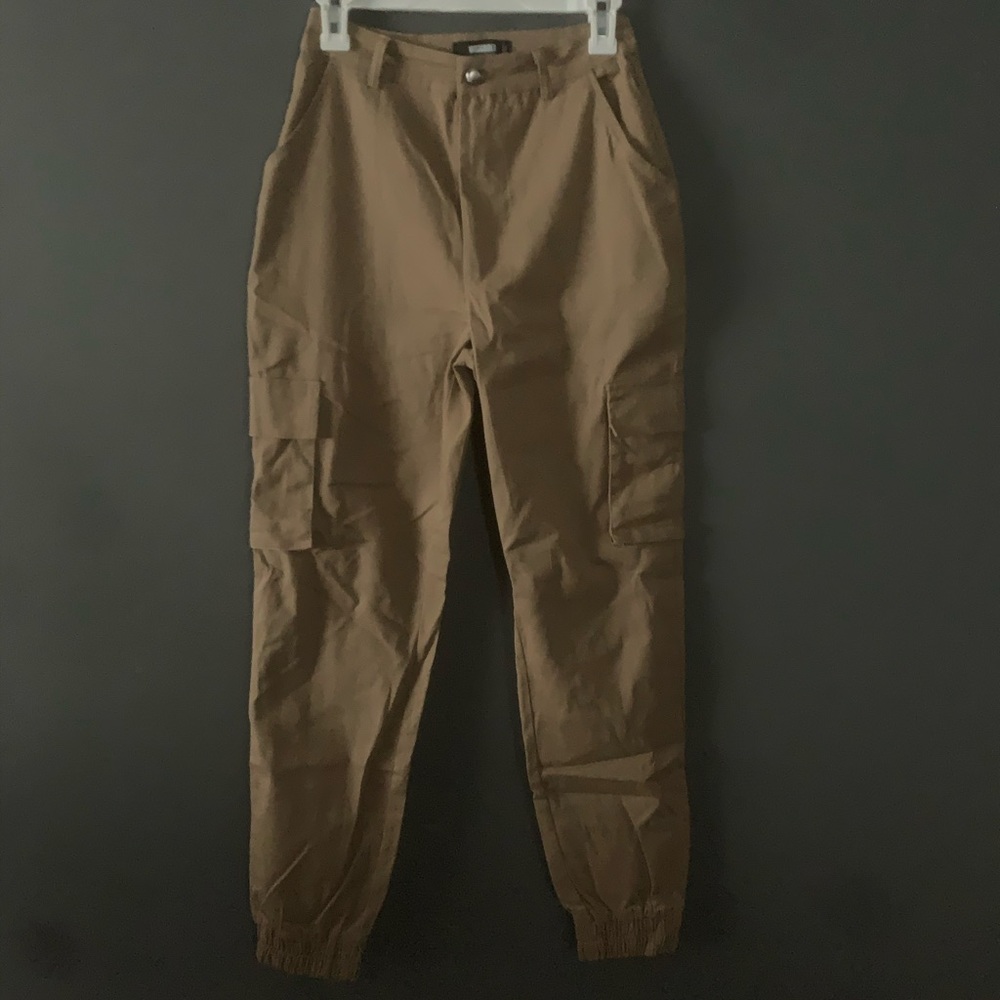 Missguided Sand plain cargo pants